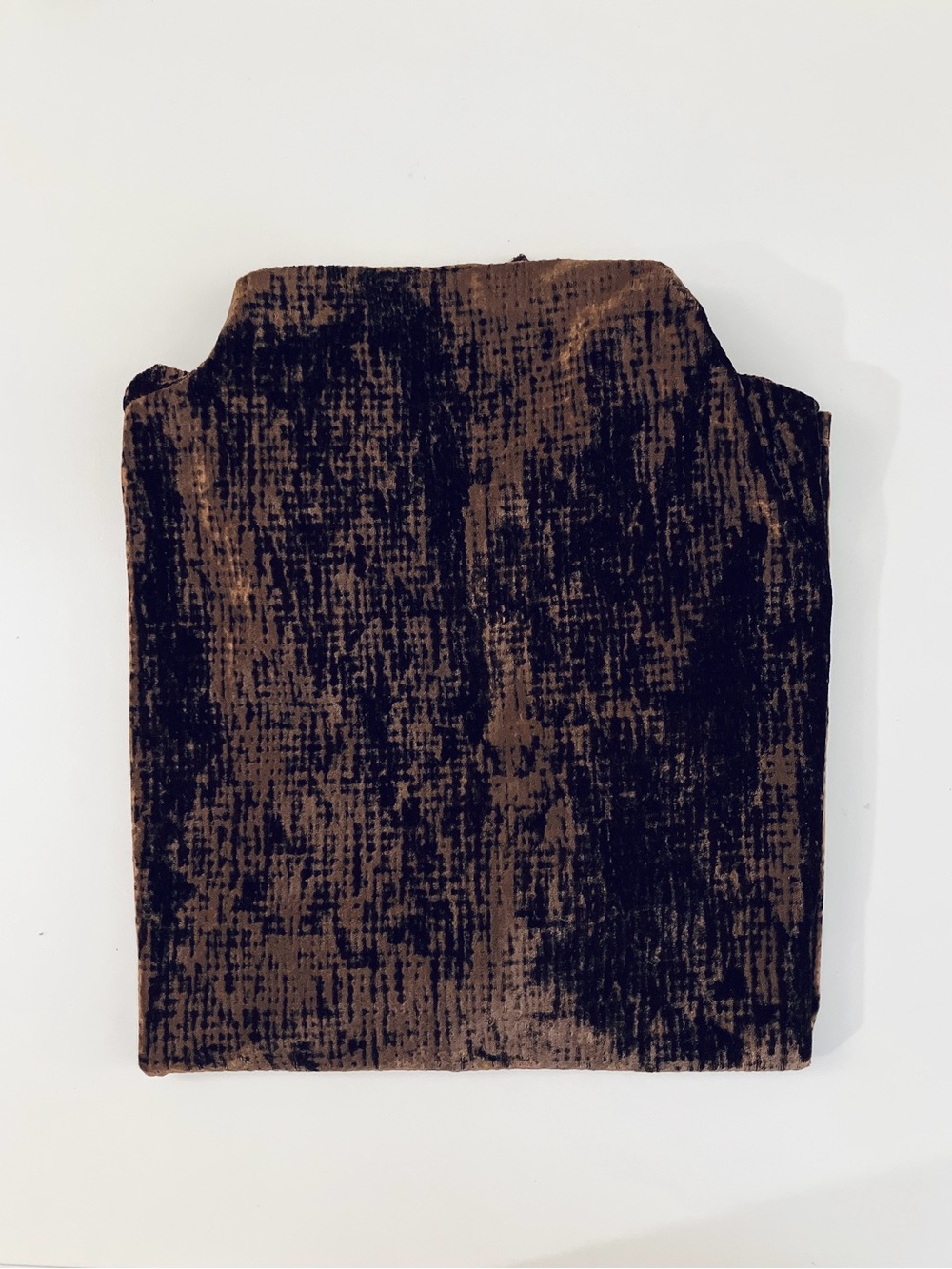 Calvin Klein Brown Velvet Mock Neck Cap Sleeve Blouse Tank Top X-Large - Picture 11 of 11